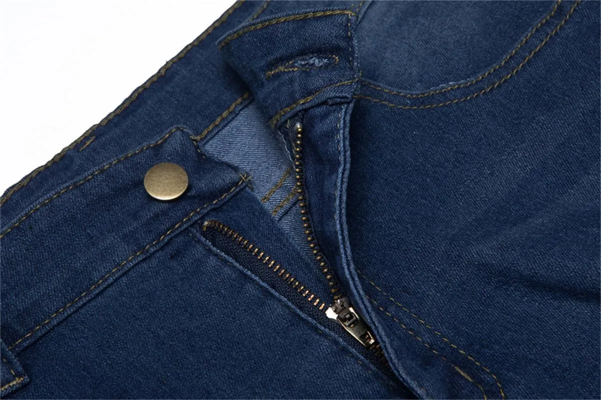 Andongnywell Womens Destroyed Skinny Jeans Juniors Distressed Ripped Boyfriend Denim Pants Holes Washed Slim Fit Jeans