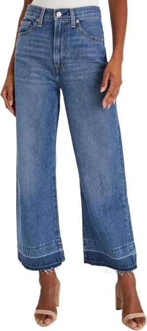 Astylish Women's High Waisted Wide Leg Jeans Trendy Straight Leg Jeans Zimbaplatinum Denim Pants