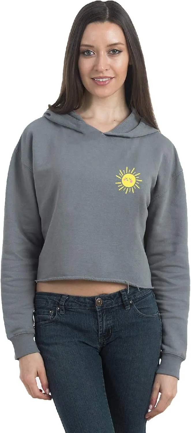 Awkward Styles Crop Hoodie for Womens Crop Top Hoodie Sun Cropped Sweatshirt Tops Womens Sun Hoodie Sweatshirt Fleece Hoodie