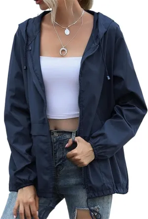 AYGJKIE Women's rain Jacket Waterproof Packable Sports Jacket Functional Jacket Breathable Bike Jacket with Hood