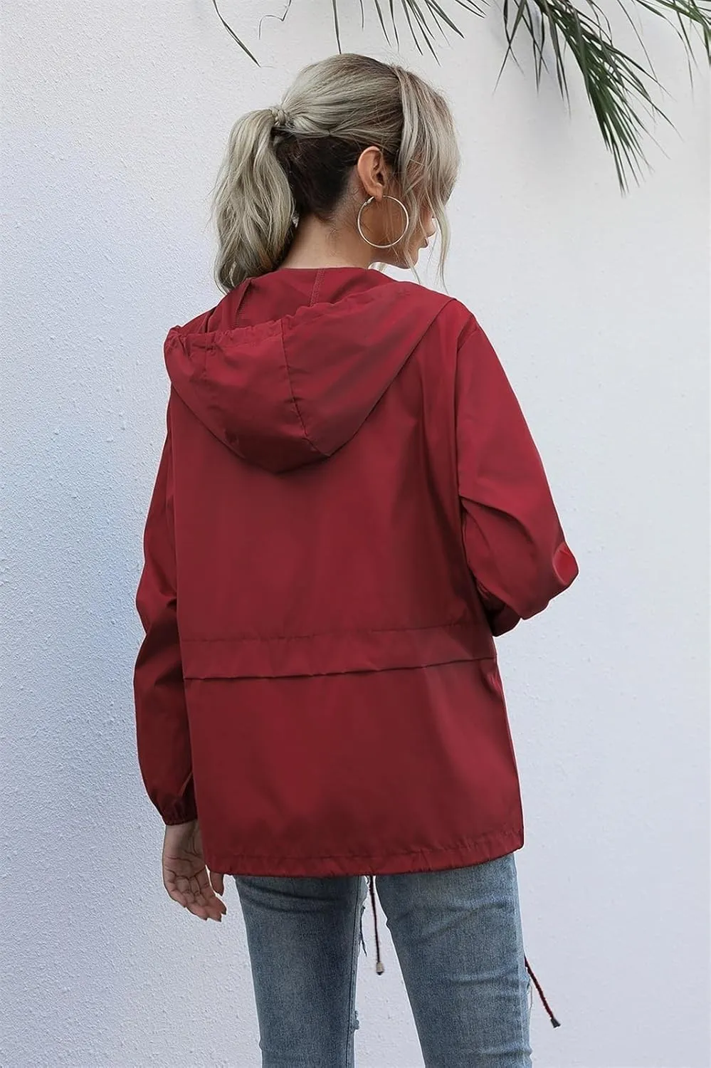 AYGJKIE Women's rain Jacket Waterproof Packable Sports Jacket Functional Jacket Breathable Bike Jacket with Hood