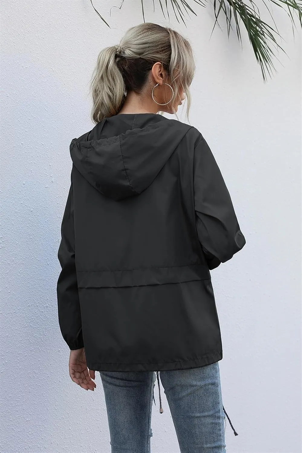 AYGJKIE Women's rain Jacket Waterproof Packable Sports Jacket Functional Jacket Breathable Bike Jacket with Hood
