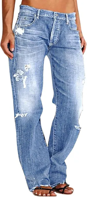 Baggy Jeans for Men Women Y2k Vintage Pants Casual Wide Leg Jeans Loose Fit Denim Trousers Streetwear