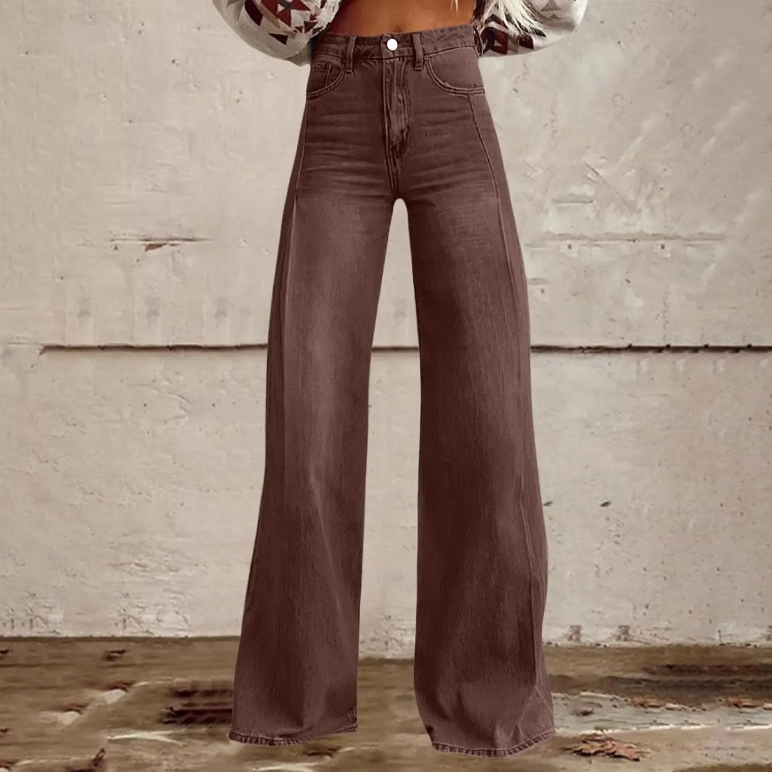 Baggy Jeans for Women Summer Wide Leg Vintage Pant Denim 90s Y2K Streetwear High Waisted Straight Pants with Pockets