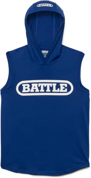 Battle Sports Sleeveless Light Action Workout Hoodie - Raglan Cut Sleeveless Hoodie for Adults