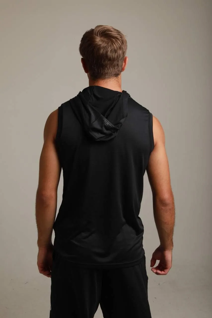 Battle Sports Sleeveless Light Action Workout Hoodie - Raglan Cut Sleeveless Hoodie for Adults