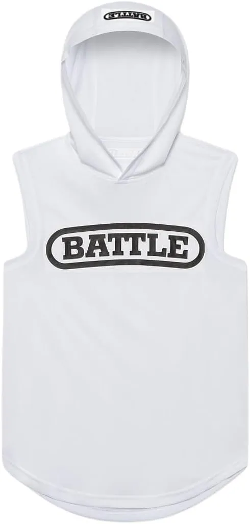 Battle Sports Sleeveless Light Action Workout Hoodie - Raglan Cut Sleeveless Hoodie for Adults