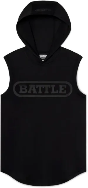 Battle Sports Sleeveless Light Action Workout Hoodie - Raglan Cut Sleeveless Hoodie for Youth