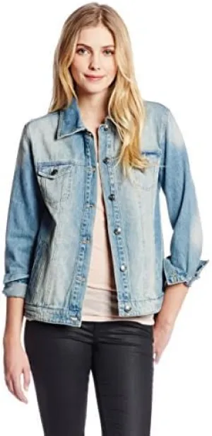 Buffalo David Bitton Women's Norah Oversized Boyfriend Denim Jacket