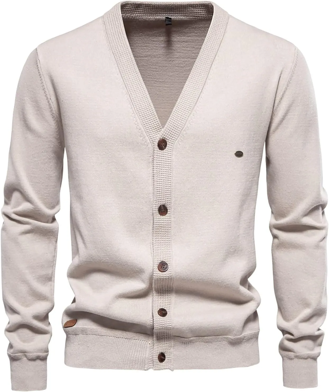 Button Down Cardigan Sweaters for Men Lightweight V Neck Sweater Casual Knit Sweater Casual Open Front Cardigan