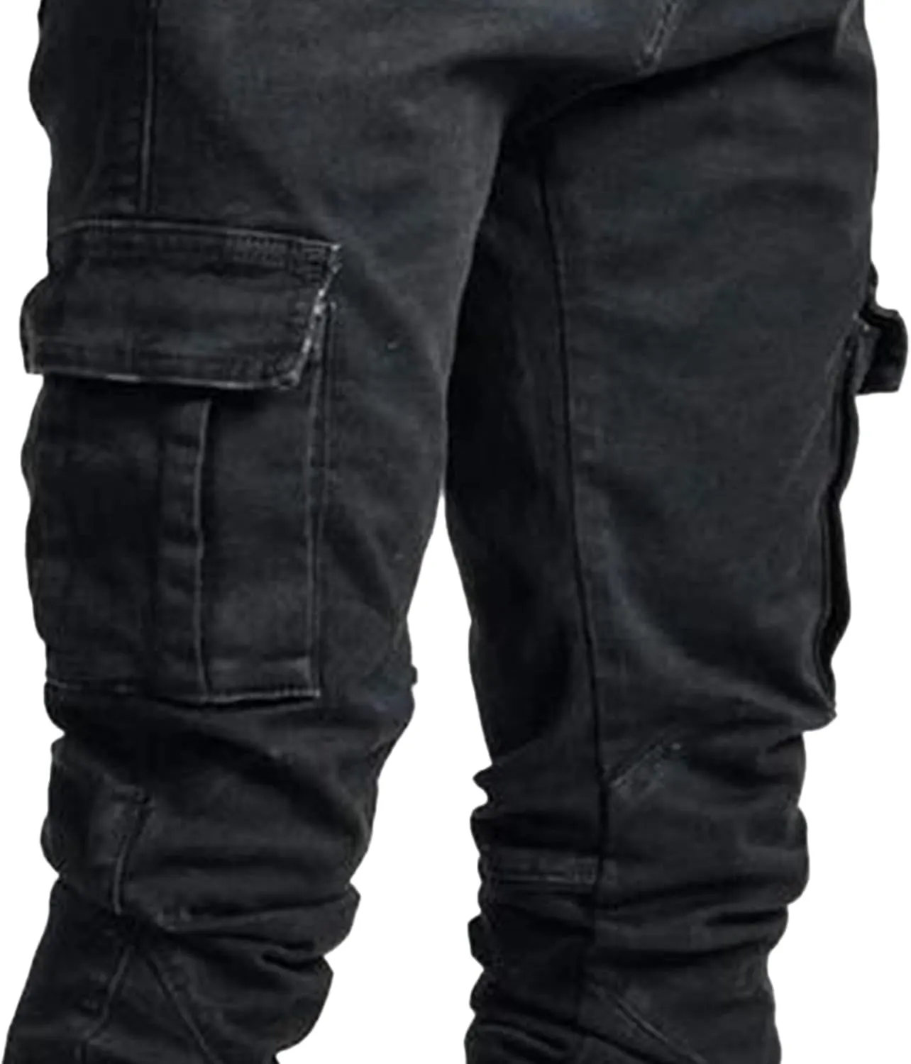 Cargo Jeans for Men Jogger Slim Fit Stretch Skinny Jean Straight Leg Comfort Flex Waist Pants Summer Trend Trouser