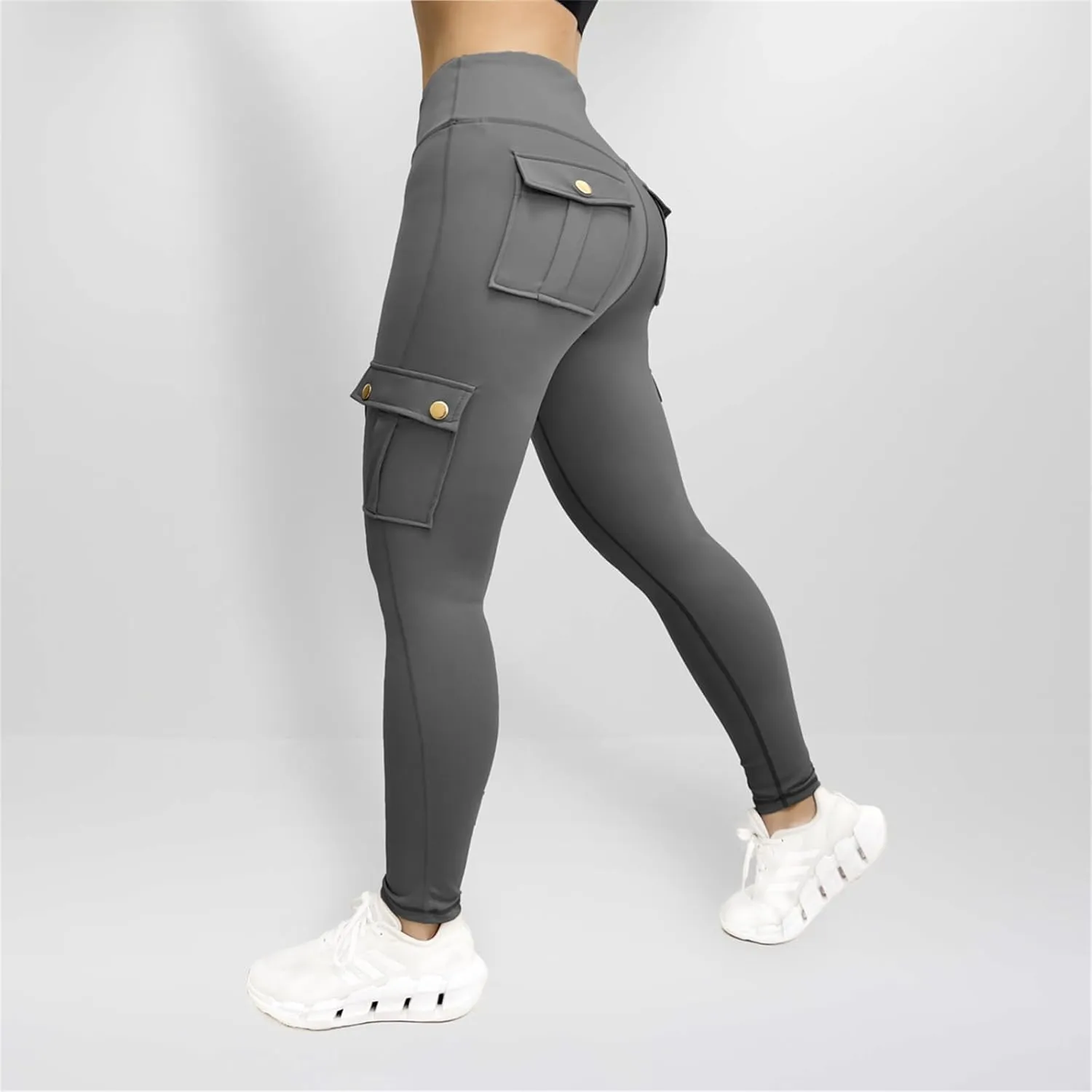 Cargo Leggings with Pockets for Women Camo High Waist Tummy Control Running Yoga Pants Cozy Butt Lifting Leggings