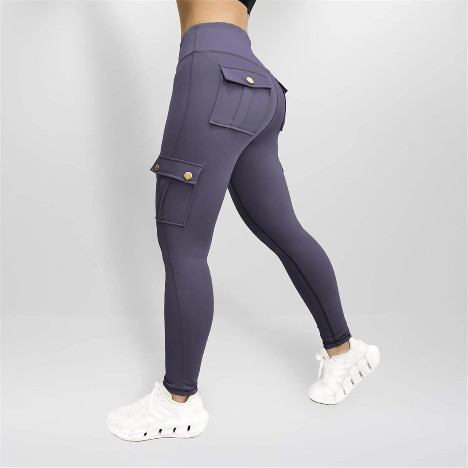 Cargo Leggings with Pockets for Women Camo High Waist Tummy Control Running Yoga Pants Cozy Butt Lifting Leggings