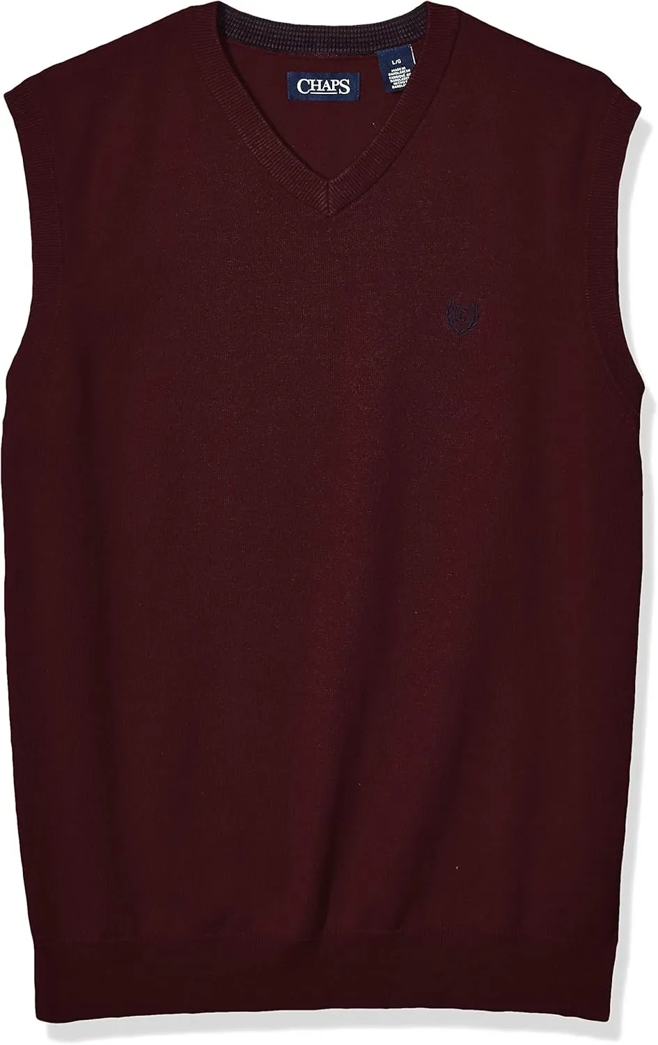 Chaps Men's Cotton V-Neck Sweater Vest