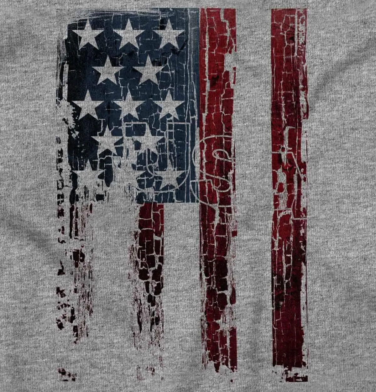 Classic Teaze American Flag Vertical Star Antique Zip Up Hoodie Mens Womens