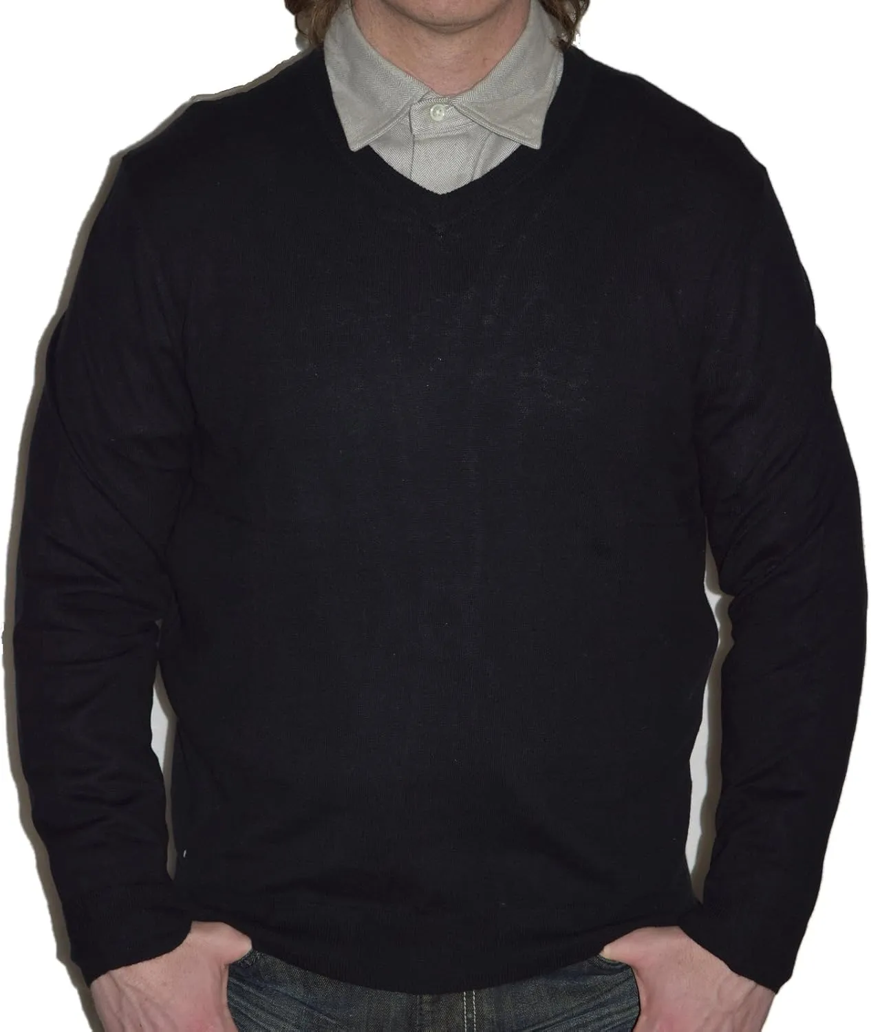 Club Room Men's Cashmere Blend V-Neck Sweater