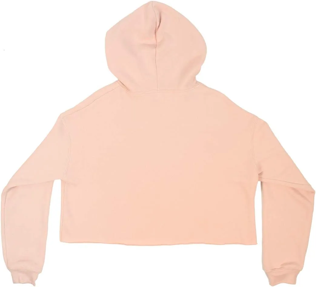 Custom Bella Canvas Ladies Relaxed Fit Cropped Hoodie: Ladies Cropped Fleece Hoodie