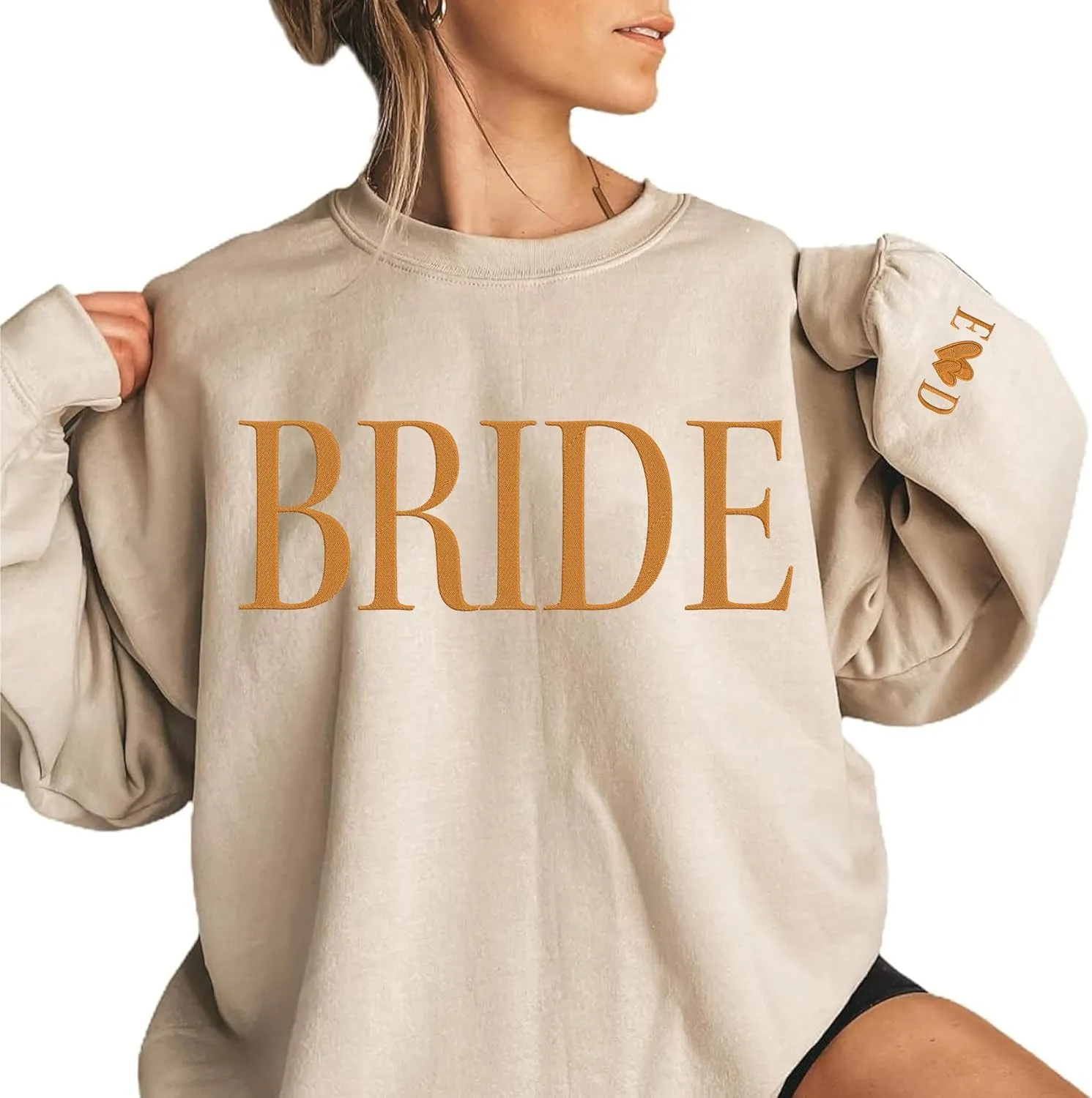 Custom Mrs Embroidered Sweatshirt Hoodie, Matching Couples Sweatshirts, Wife Husband Sweatshirt Hoodie