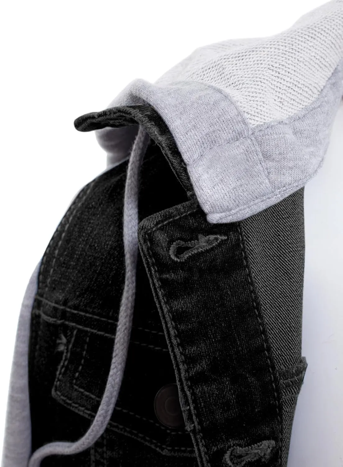 Design by Olivia Women's Classic Casual Hooded Denim Jacket