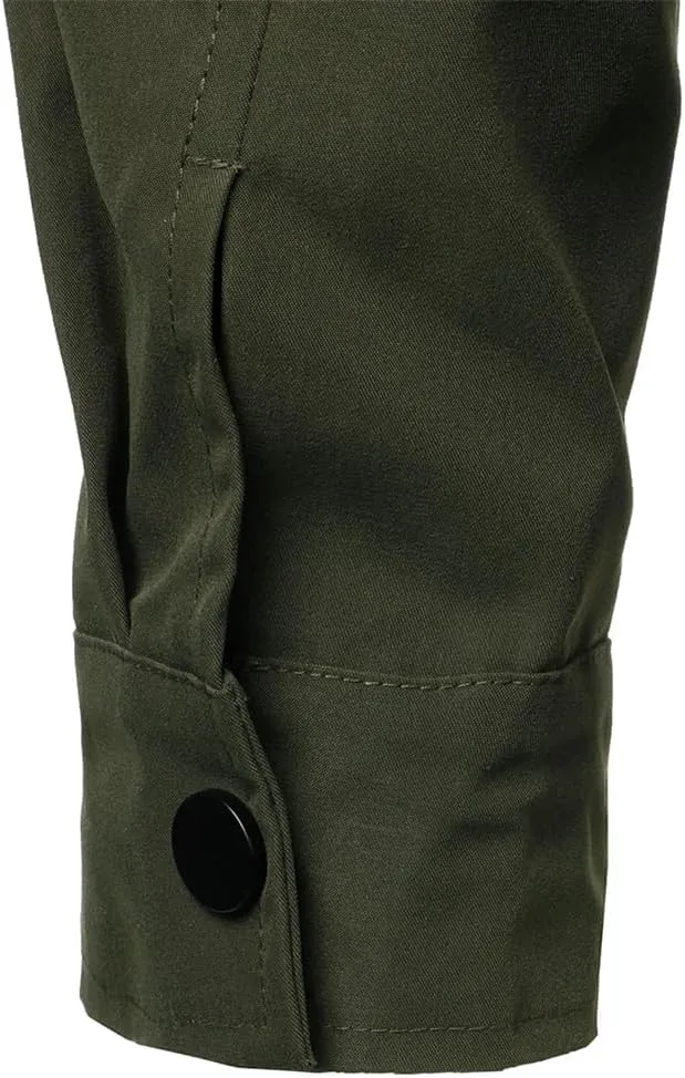 Disimlarl Men Outdoor Casual Windbreaker Jackets Color Match Pockets Coat Casual Wedding Party Street Sports Jacket
