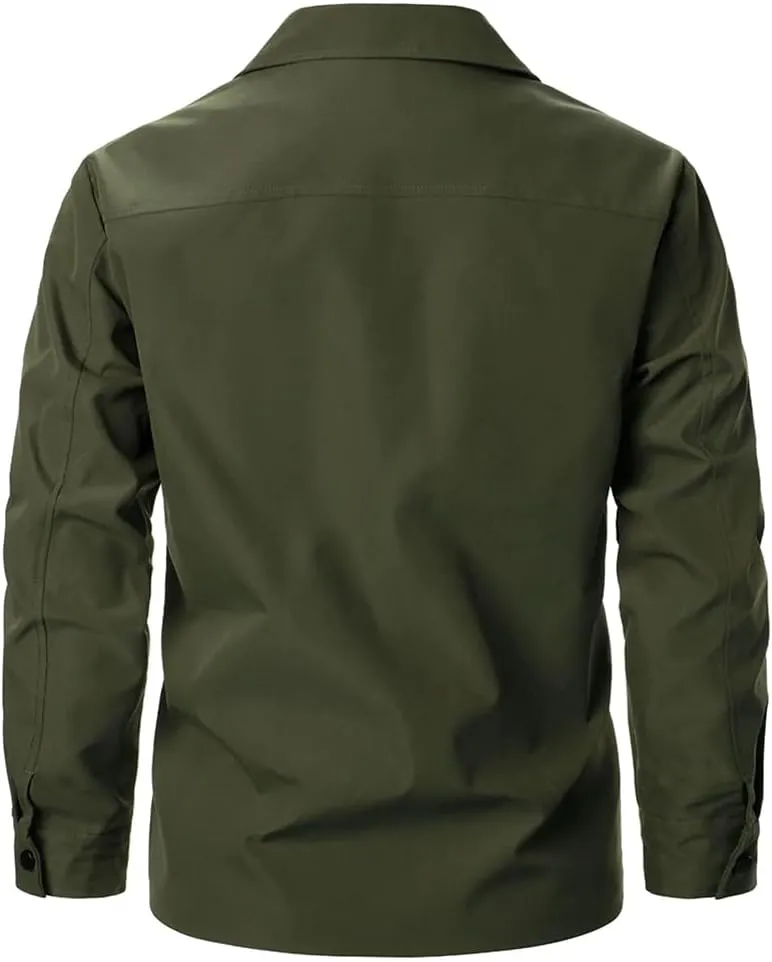 Disimlarl Men Outdoor Casual Windbreaker Jackets Color Match Pockets Coat Casual Wedding Party Street Sports Jacket