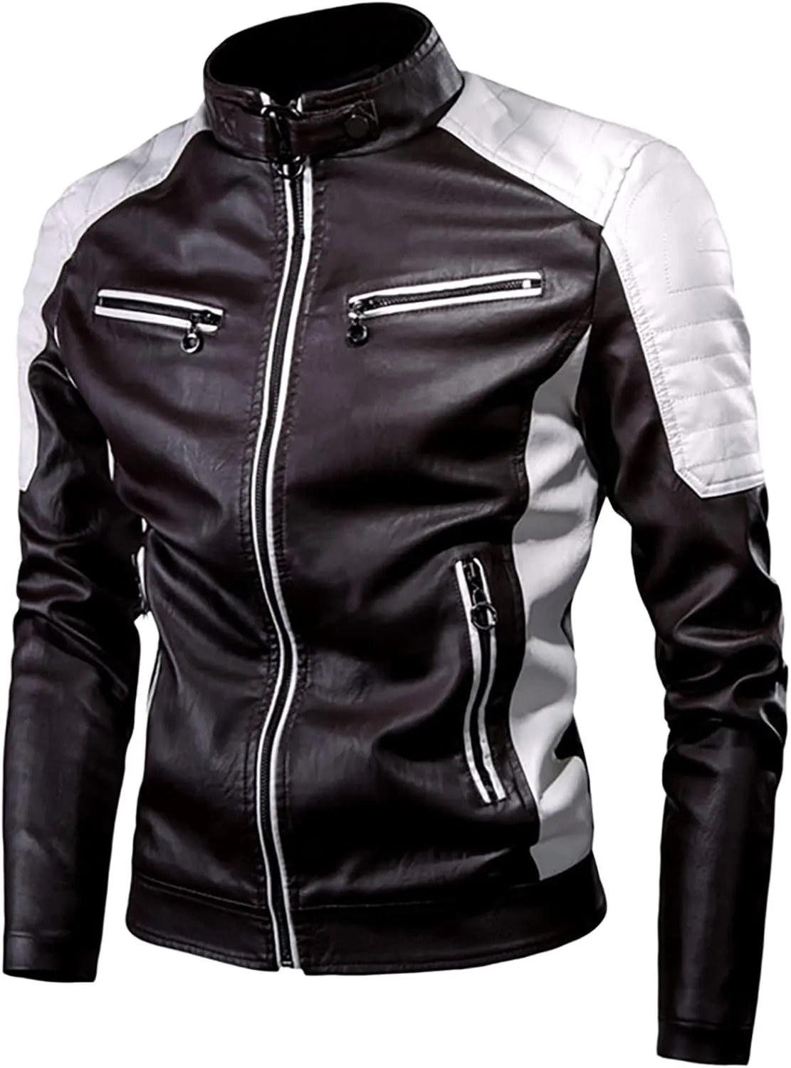 DuDubaby Autumn Winter Men's Fashion Jacket Solid Color Coat Sweatshirt Cardigan Zipper