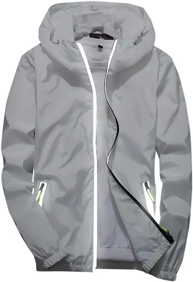 DuDubaby Mens Autumn Casual Camouflage Printing Plus Size Hoodie Two-Sided Wear Thin Coat