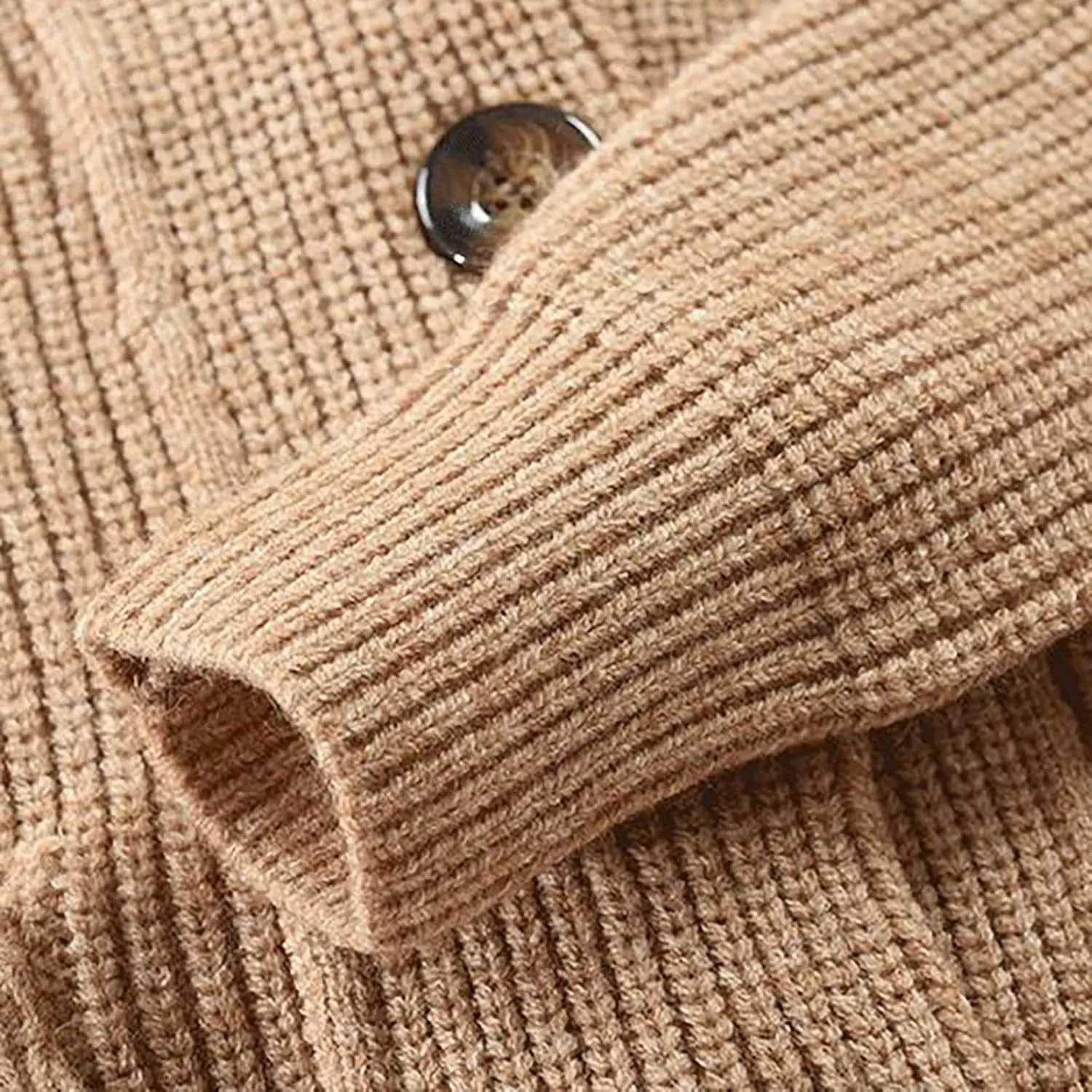Dudubaby Plus Size Sweaters for Mensautumn and Winter Fashion Loose Cardigan Warm Lapel Hooded Jacket Sweater