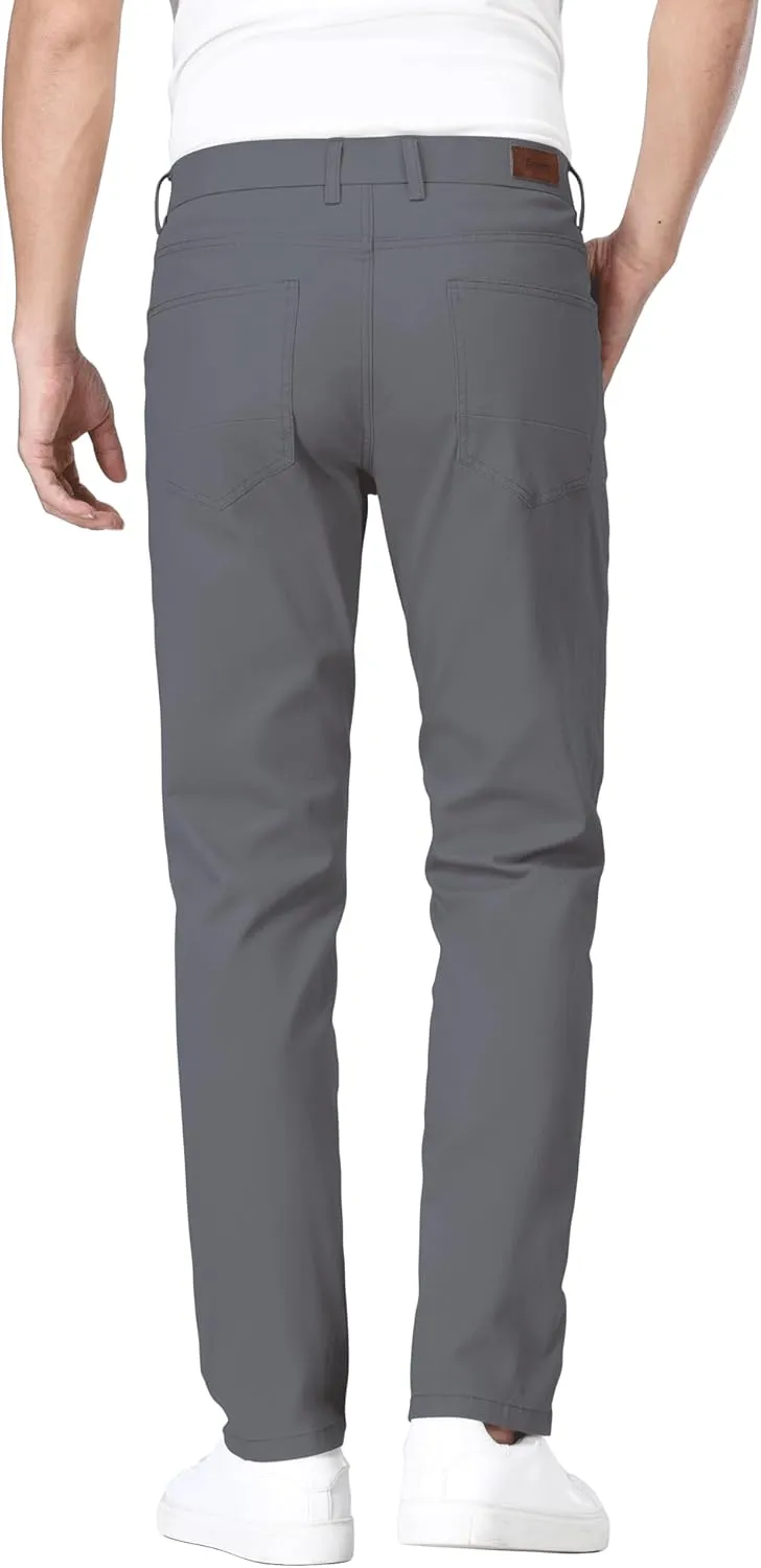 ESSYSHE Men’s Slim Fit Flex Waist Chino Pants Stretch Khaki Tapered Pants for Men