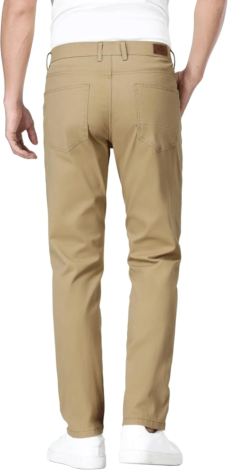 ESSYSHE Men’s Slim Fit Flex Waist Chino Pants Stretch Khaki Tapered Pants for Men