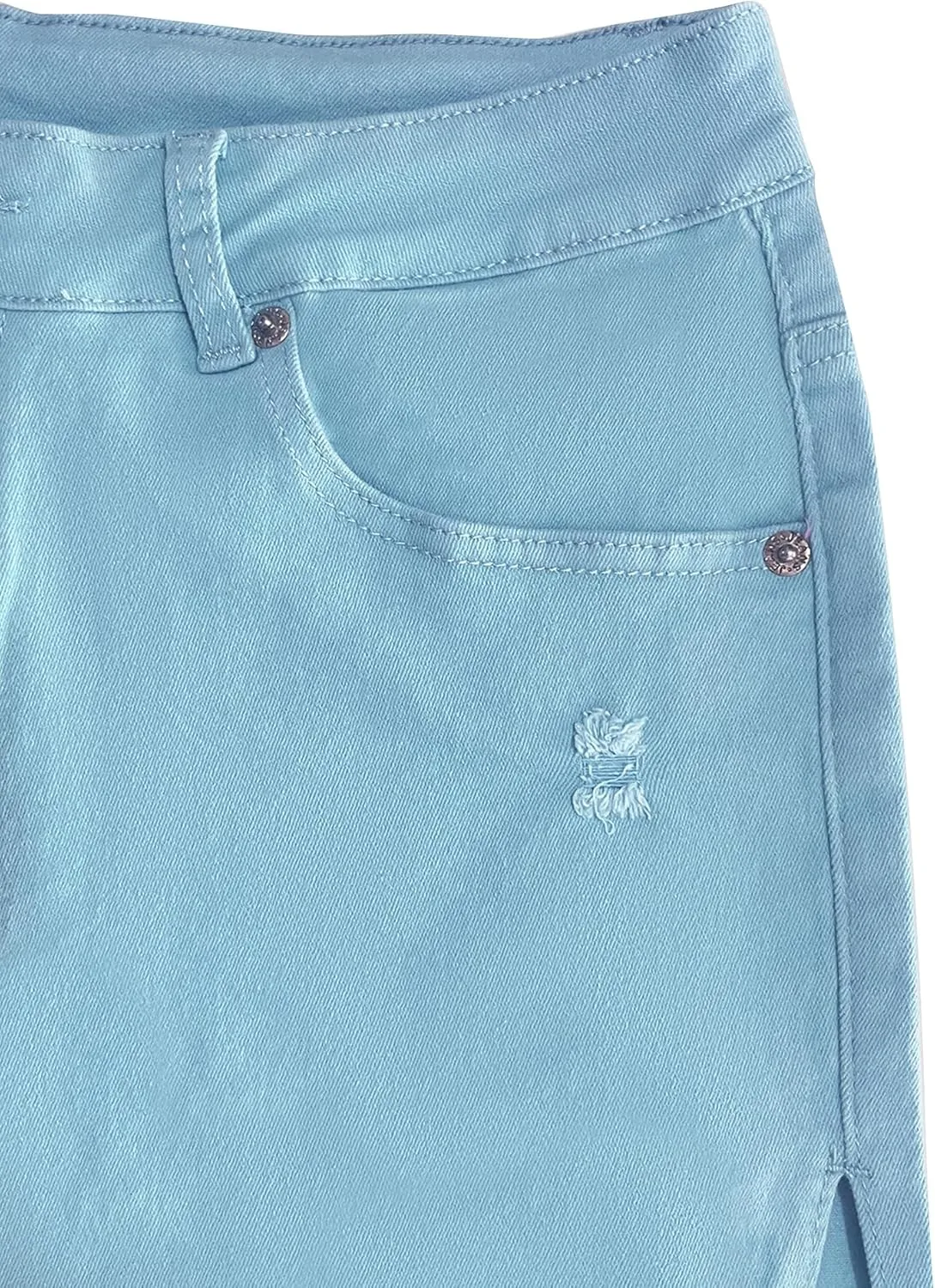 Fensajomon Women's Low Rise Summer Ripped Distressed Frayed Denim Shorts Sexy Jean