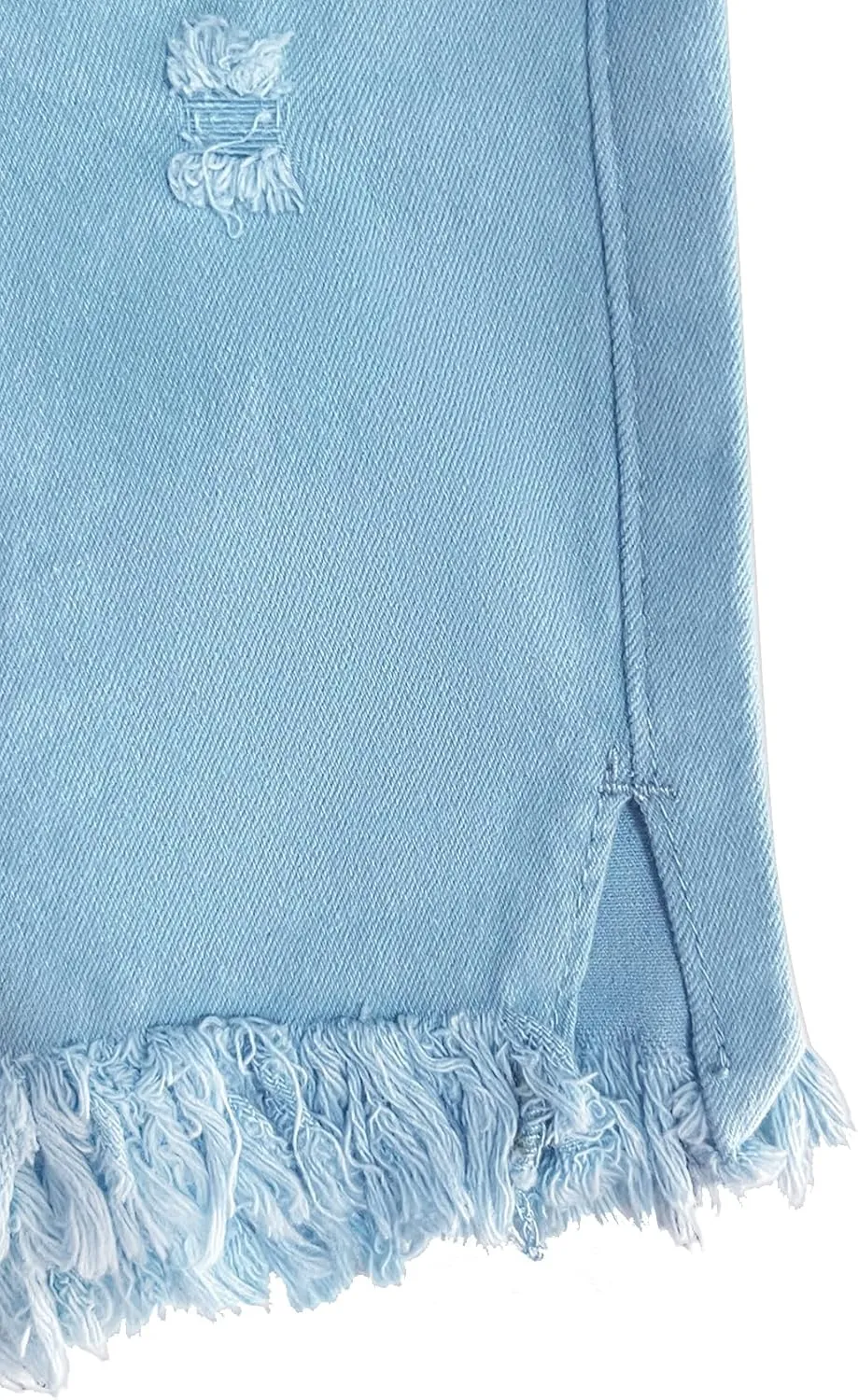 Fensajomon Women's Low Rise Summer Ripped Distressed Frayed Denim Shorts Sexy Jean