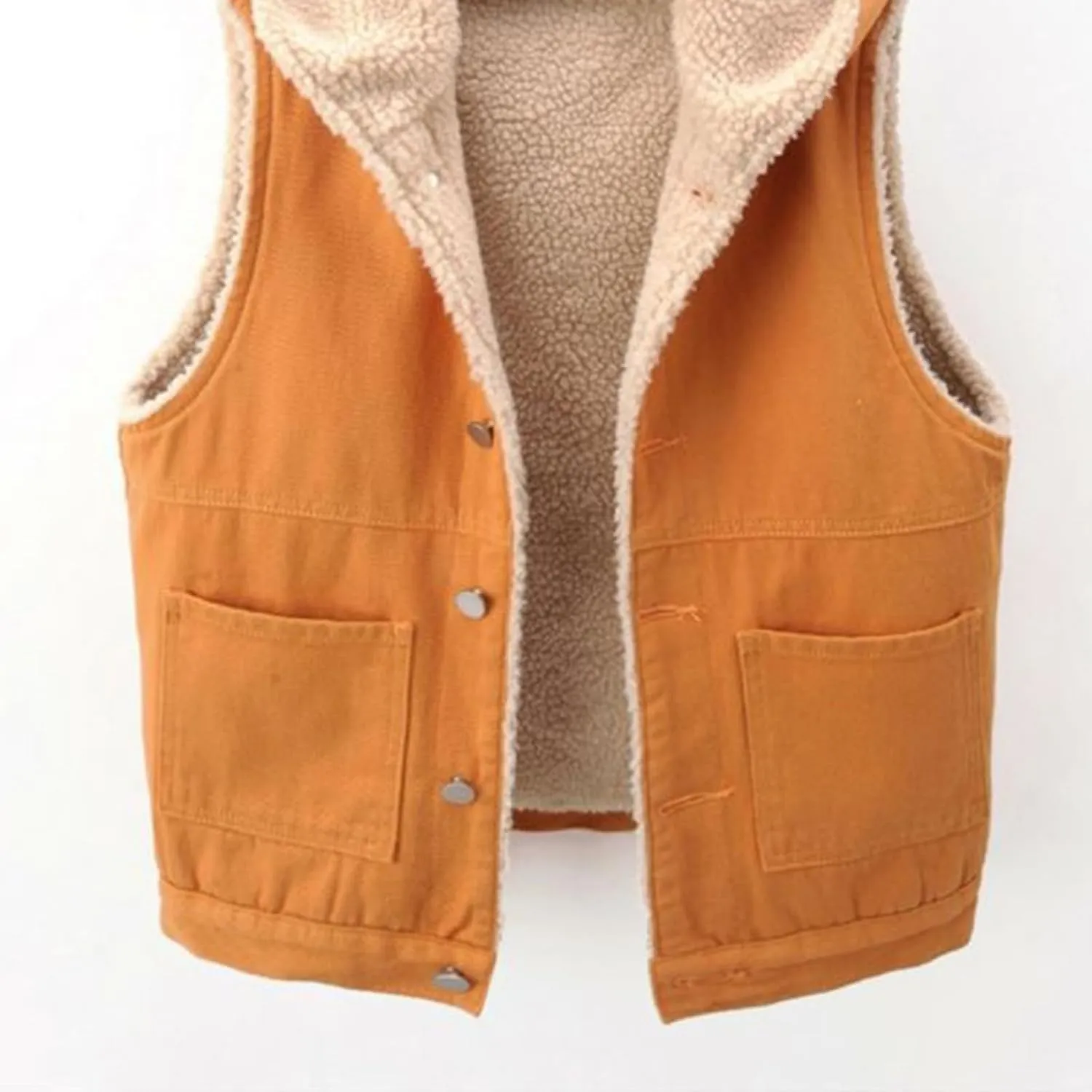 Fleece Denim Jackets for Women Winter Warm Sherpa Lined Jean Coat Tops Casual Long Sleeve Thicken Plush Jacket