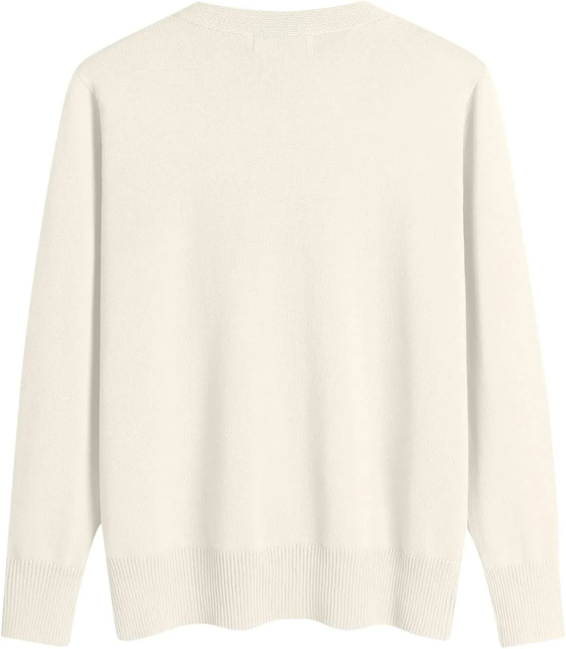 for Ladies Fall Winter Long Sleeve Vneck Sweater Loose Fit Oversized Crochet Warm Knit Cardigan Basic Women 2025