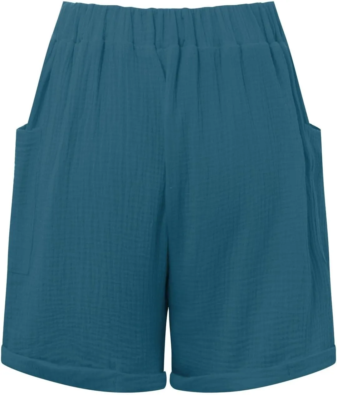 FZVYD Women's Loose Fit Shorts 2024 Summer Lightweight High Waisted Tie Knot Bermuda Shorts Cute Comfy Shorts with Pockets