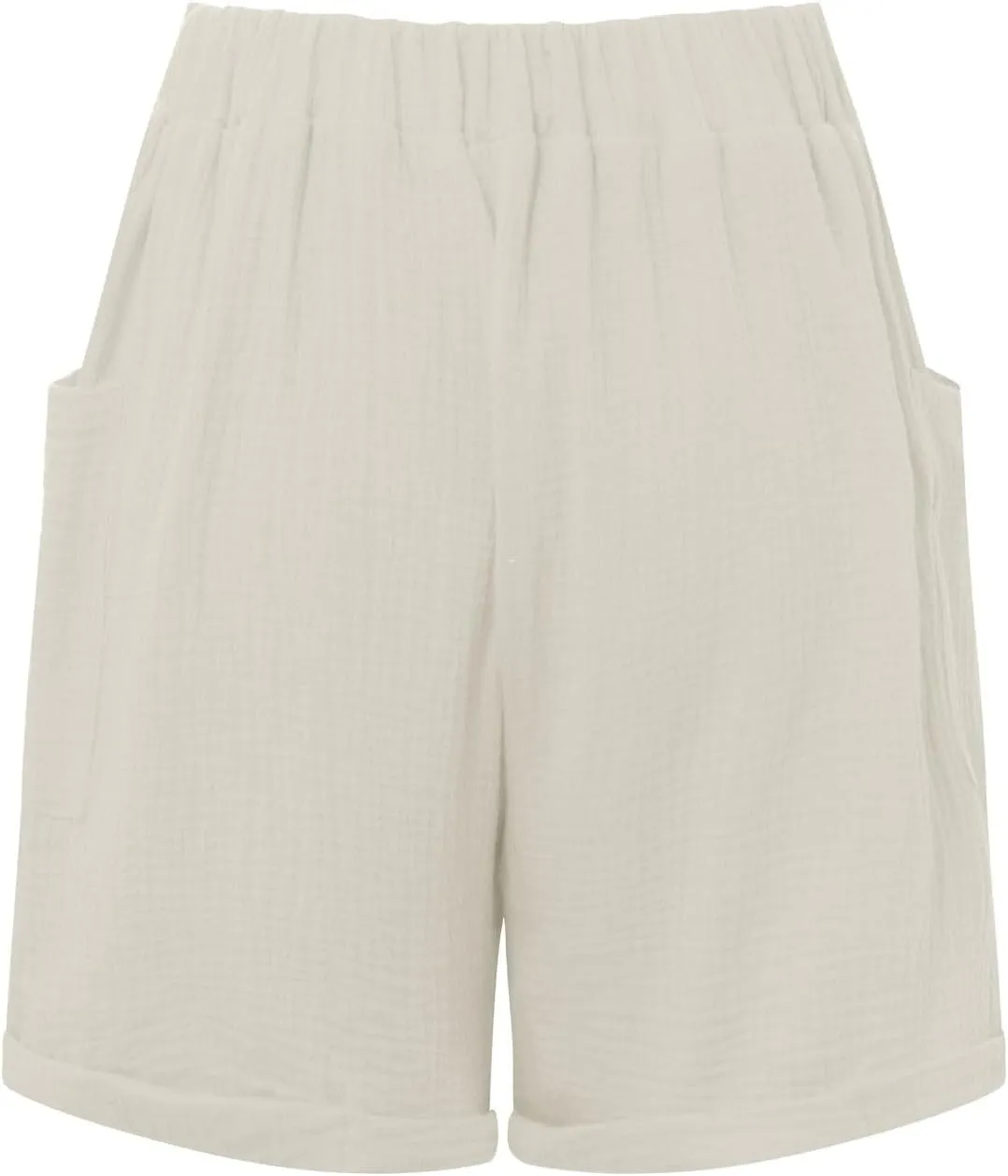 FZVYD Women's Loose Fit Shorts 2024 Summer Lightweight High Waisted Tie Knot Bermuda Shorts Cute Comfy Shorts with Pockets