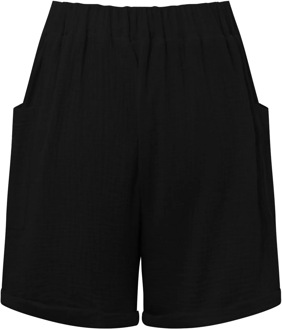 FZVYD Women's Loose Fit Shorts 2024 Summer Lightweight High Waisted Tie Knot Bermuda Shorts Cute Comfy Shorts with Pockets