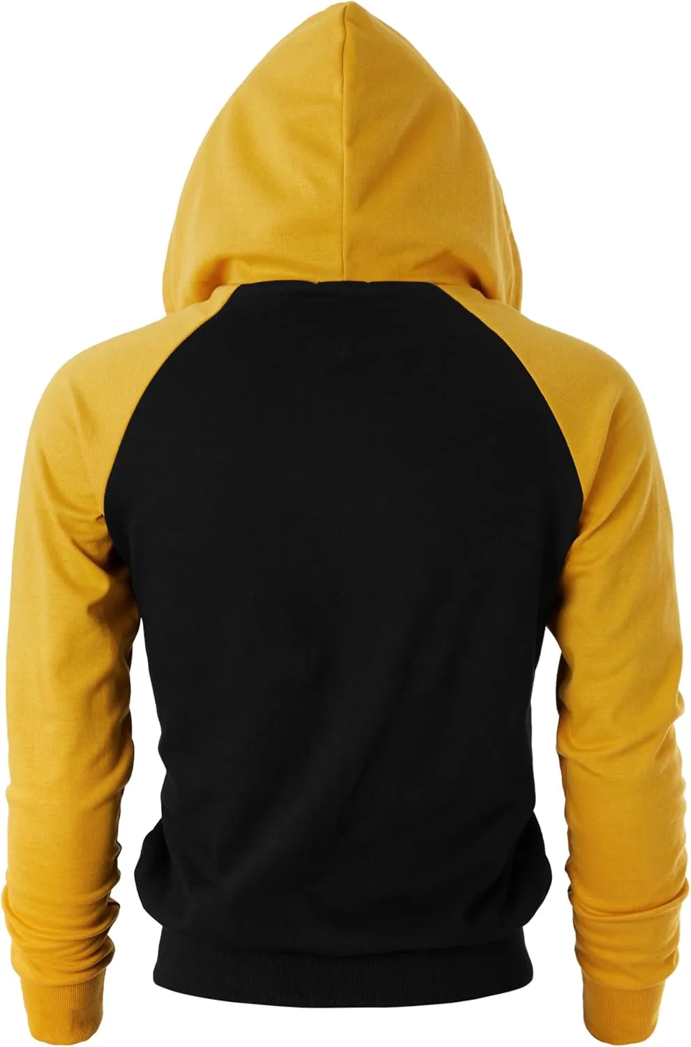GIVON Men's Zip Up Hoodie Lightweight Baseball Raglan Hooded Sweatshirt