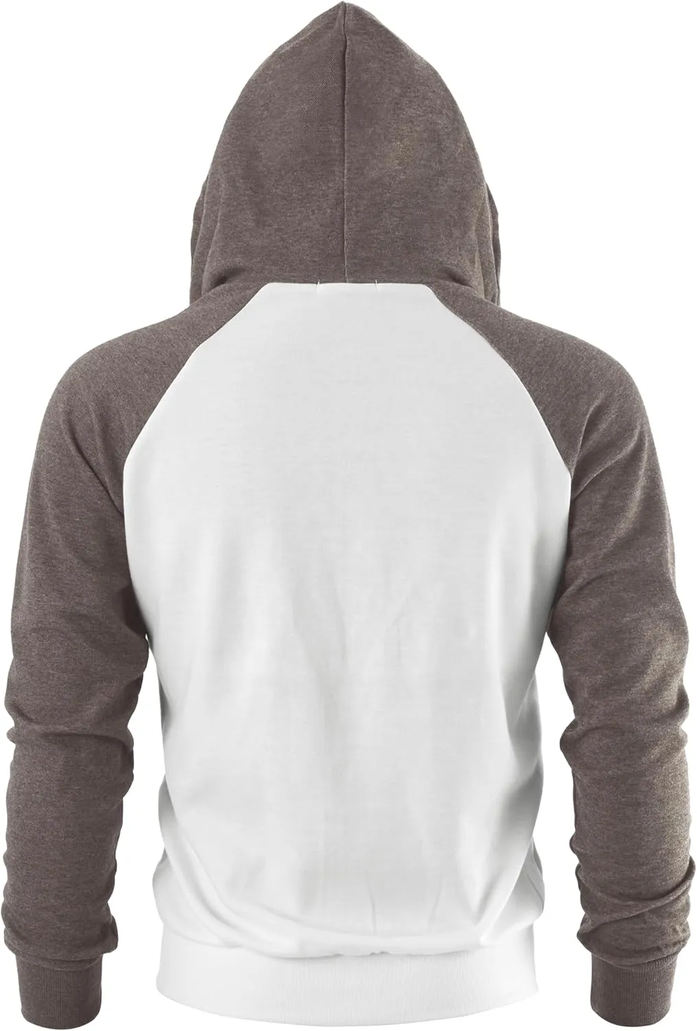 GIVON Men's Zip Up Hoodie Lightweight Baseball Raglan Hooded Sweatshirt