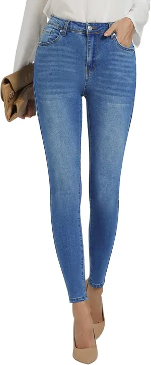 GRAPENT Skinny Jeans for Women High Waist Stretchy Classic High Rise Slimming Jeggings Denim Trousers Pants