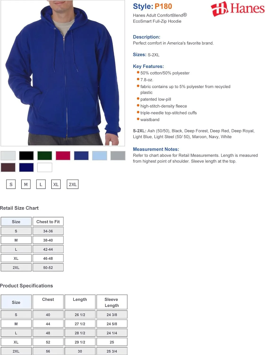Hanes Men's Hoodie