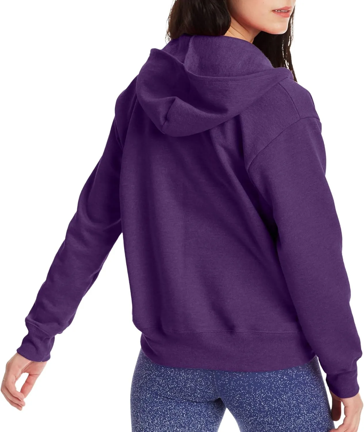 Hanes Women's Hoodie, Ecosmart Fleece Full-zip Hoodie, Zip-up Hooded Sweatshirt