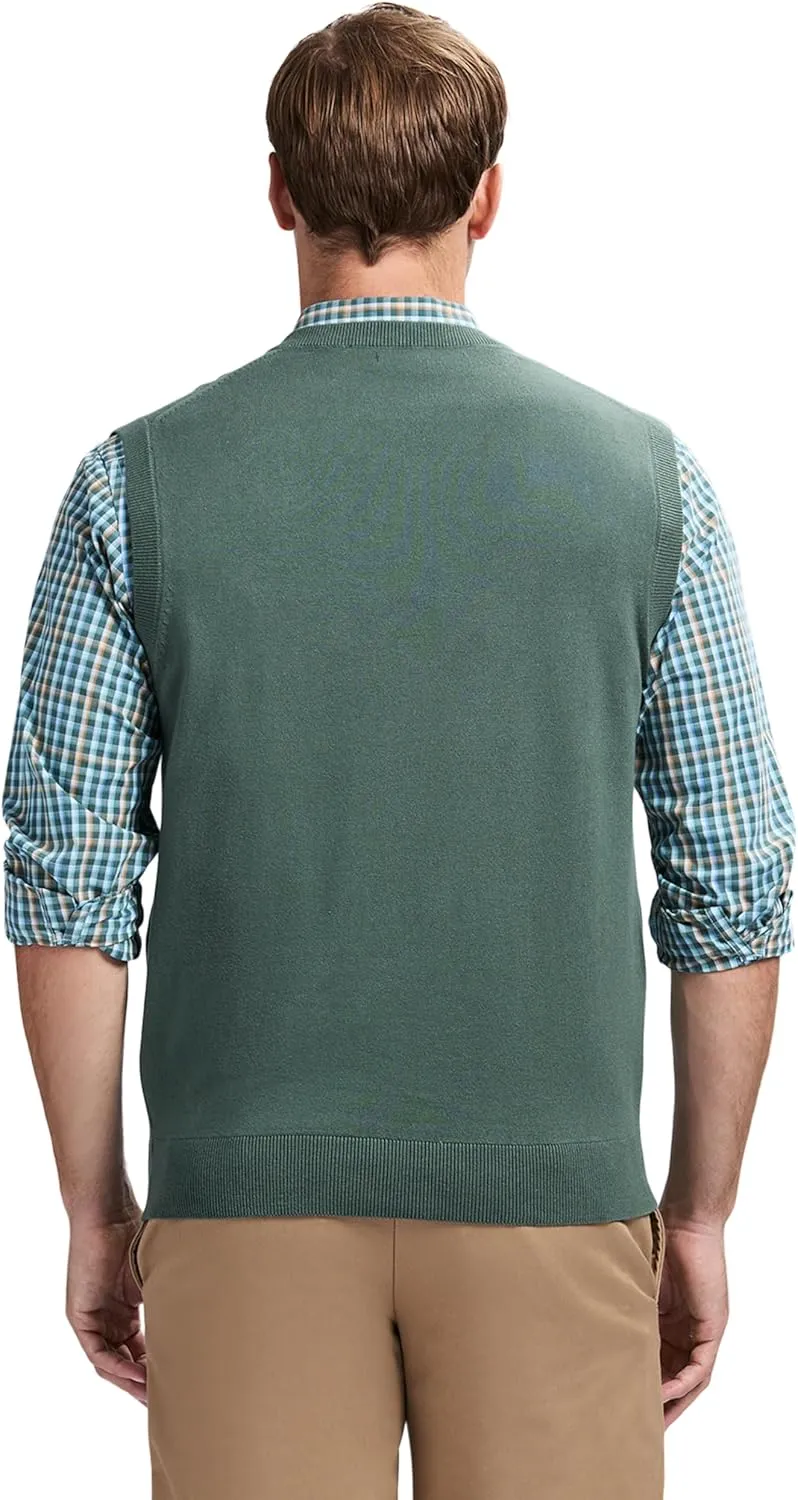 IZOD Men's Fine Gauge V-Neck Sweater Vest