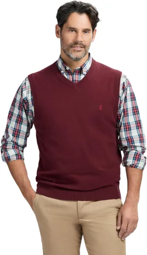 IZOD Men's Fine Gauge V-Neck Sweater Vest