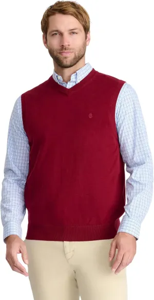 IZOD Men's Fine Gauge V-Neck Sweater Vest