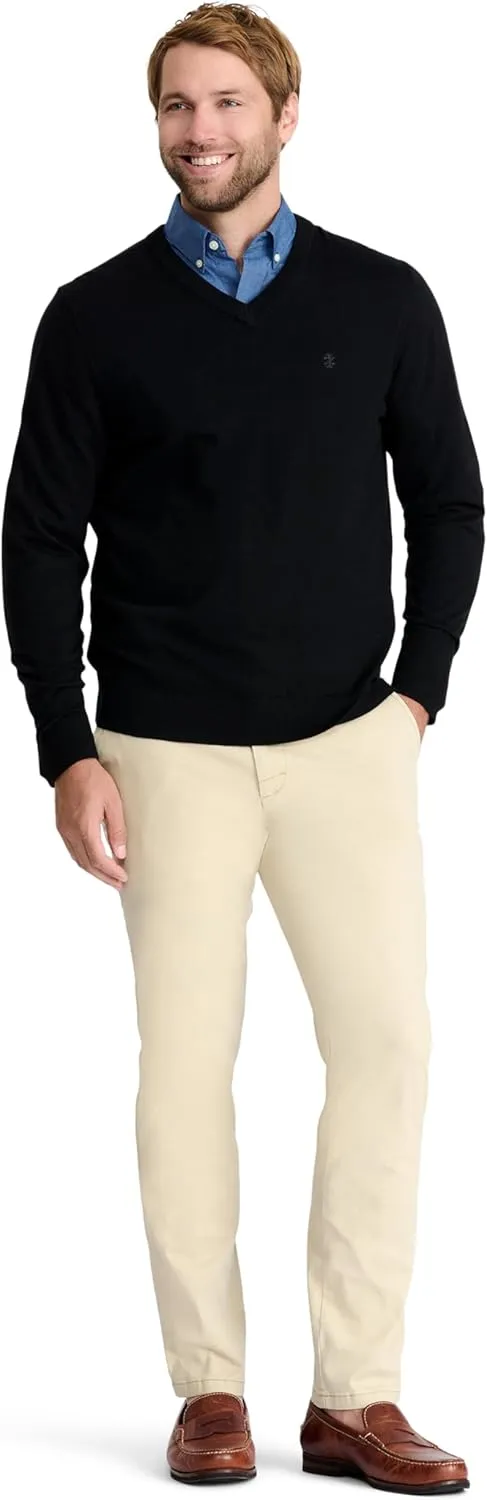 IZOD Men's Premium Essentials Solid V-Neck Sweater