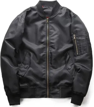 Jackets For Men Bomber Jacket Lightweight Flight Jacket Casual Softshell Fall Varsity Jacket Coat Windbreaker
