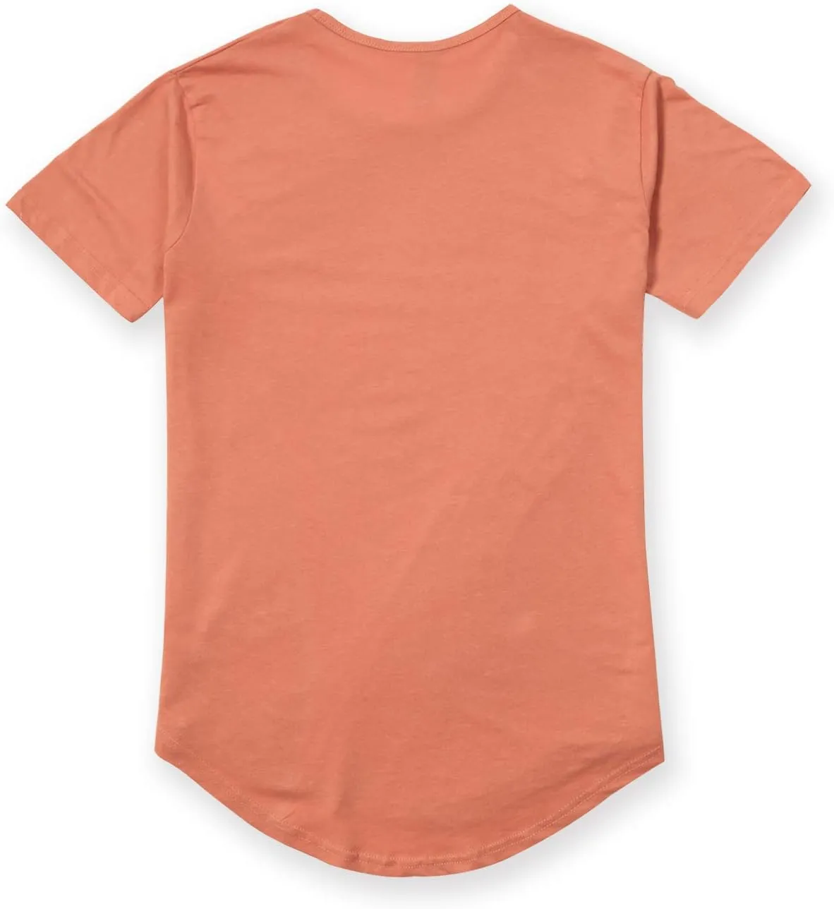 JD Apparel Mens Hip Hop Longline Tee  Curved Hem Cotton T-Shirt