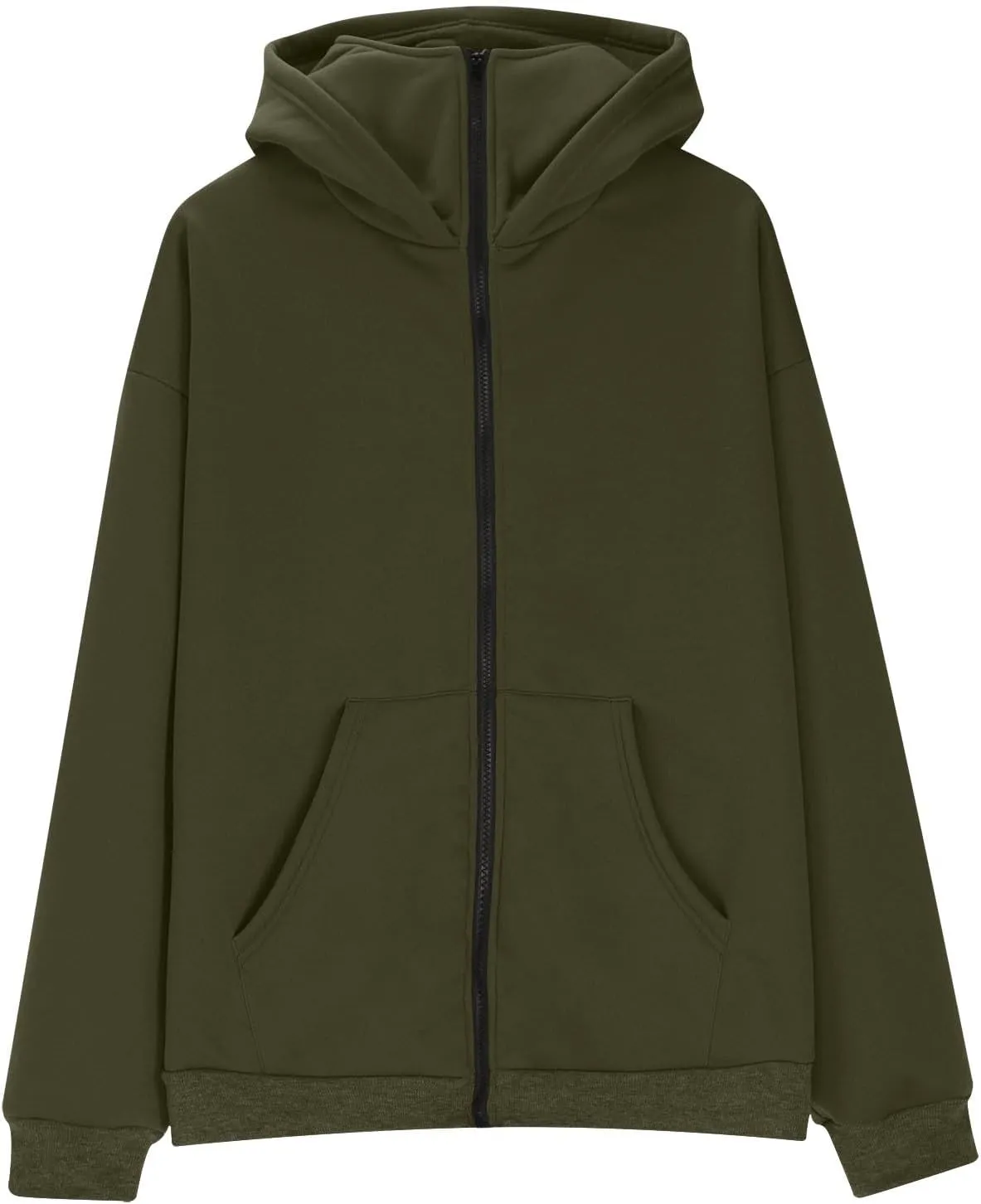 JIEMUXIU Zip Up Hoodie Men Casual Fashion Atnletic Pullover Sportwear Lightweight Cargo Hooded Sweatshirts with Face Mask