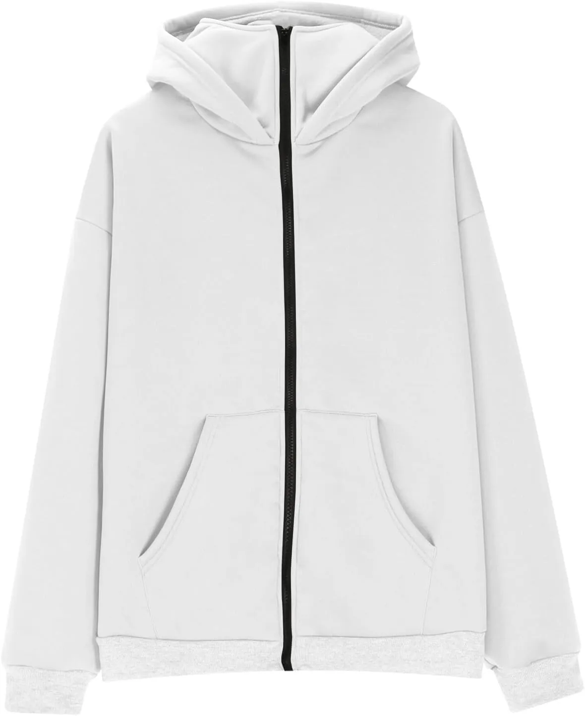 JIEMUXIU Zip Up Hoodie Men Casual Fashion Atnletic Pullover Sportwear Lightweight Cargo Hooded Sweatshirts with Face Mask